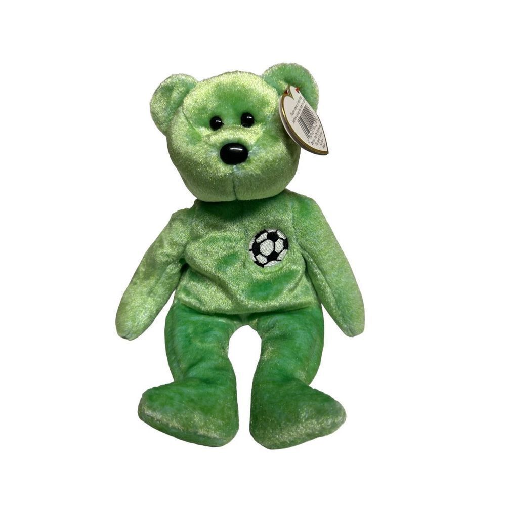 Vintage Ty Beanie Babies - soccer teddy bear